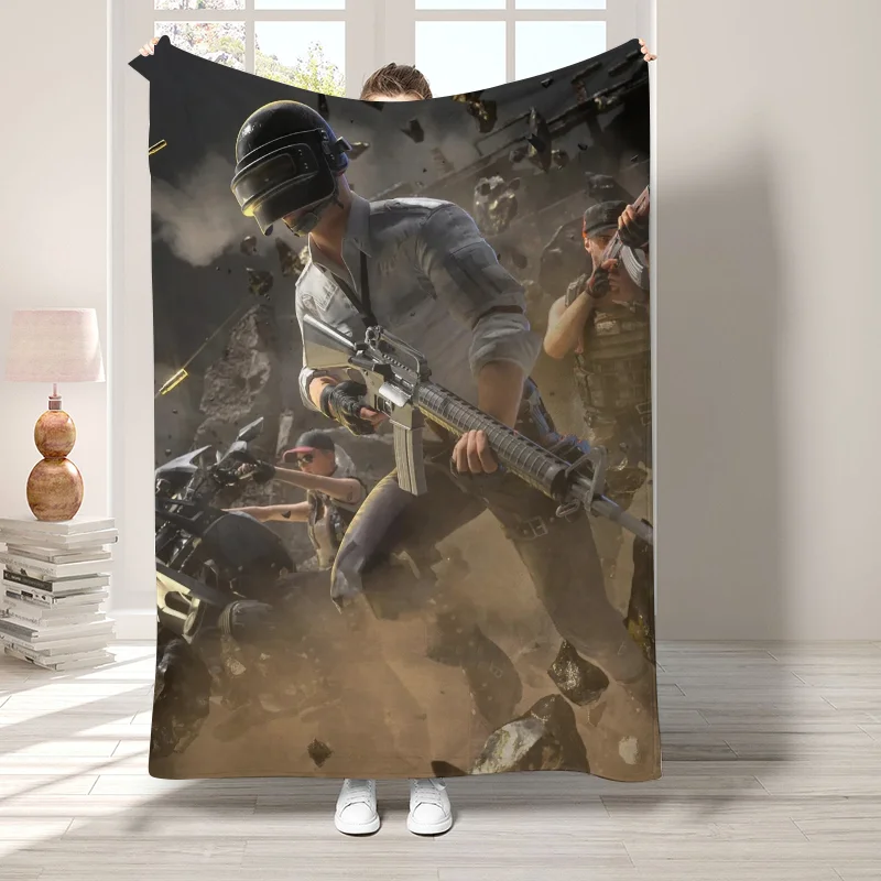 P-Pubg Hairy Blanket for Decorative Sofa Bedroom Decoration Boho Home Decor Fluffy Soft Blankets Bedspread on the Bed Throw Nap