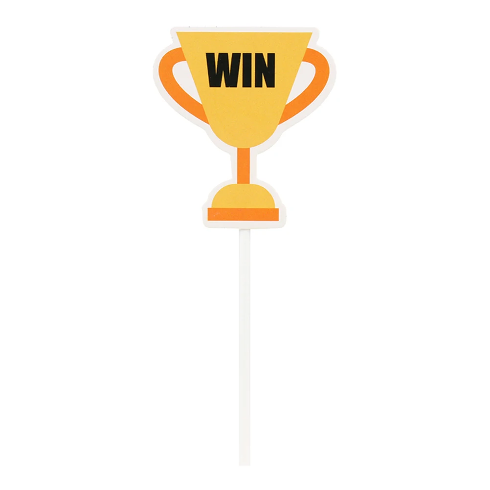 

12 Pcs Cake Picks Paper Toppers Party Decorative Supplies Dessert Table Trophy Racing Car Flag Design For Cakes Birthday Baby