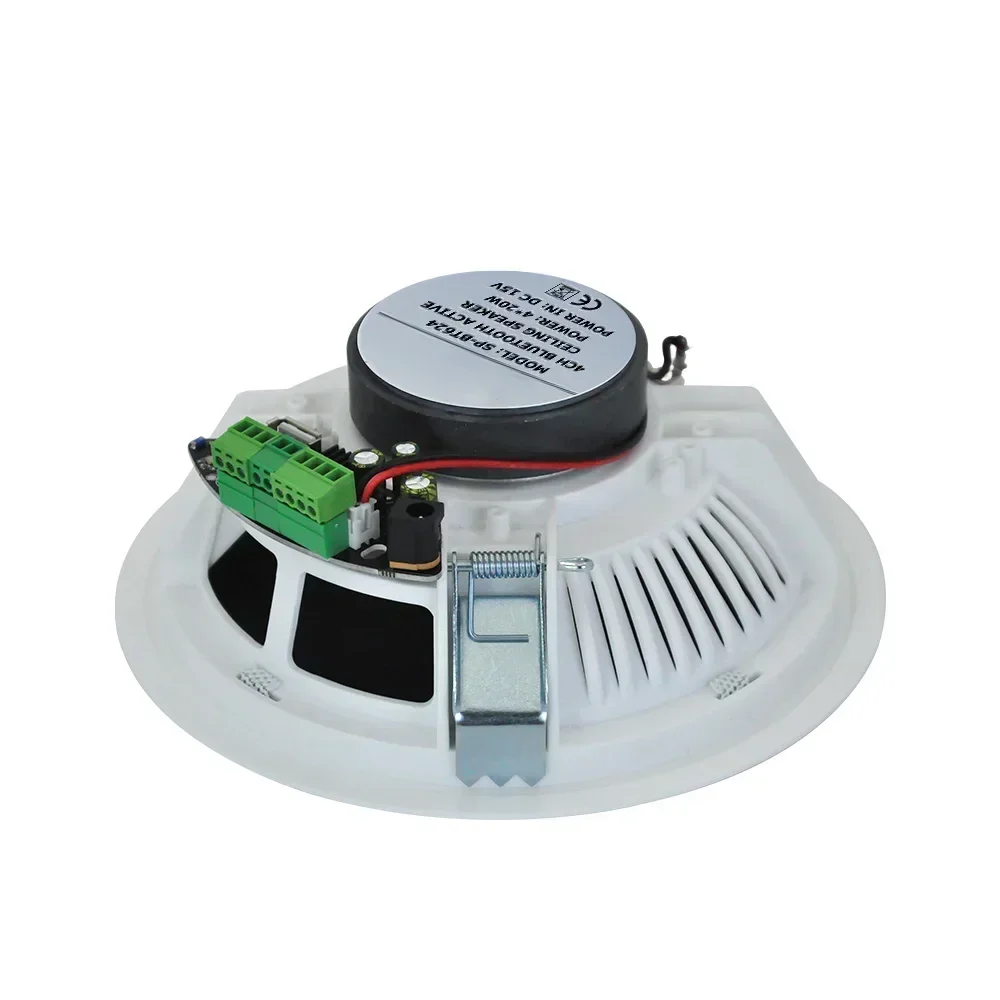 6 Inch 20W Bluetooth Ceiling Speaker audience Stereo Built-in Class D Digital Amplifier Home Theater System for Indoor Office