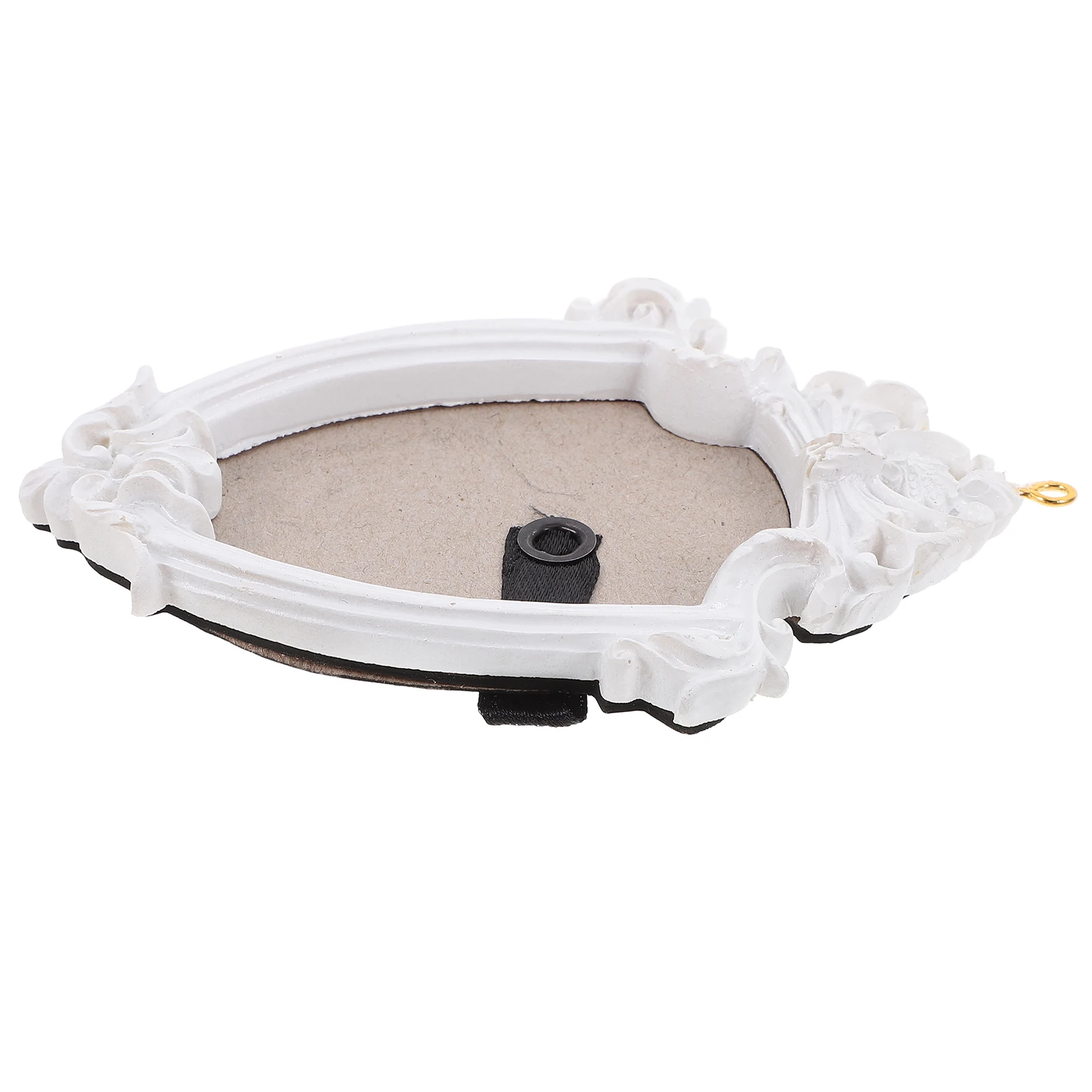 

1pcs Embossed Resin Small Hanging Picture Frames Christmas Tree Photo Frame Ornament For Xmas Holiday Halloween Party Wall Decor