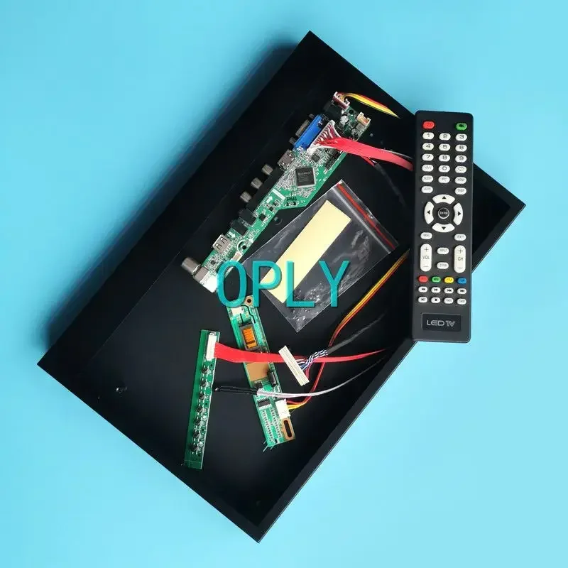 

LCD Screen Metal Case+Analog TV Driver Board Fit IAUX14 ITUX97C 30 Pin LVDS Kit 15" VGA AV USB HDMI-Compatible 1CCFL 1600*1200