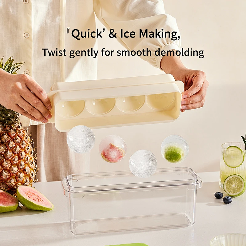 Latest 1Set Creative Ice Ball Mold For Freezer Food Grade Household Polygonal  Tray Ice Making Mold DIY Cocktail Tools