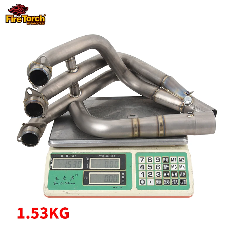 Hlaf Blue Titanium alloy Front Pipe For Triumph Daytona 675 R 675R 2006 - 2012 Motorcycle Exhaust Full System escape Modified