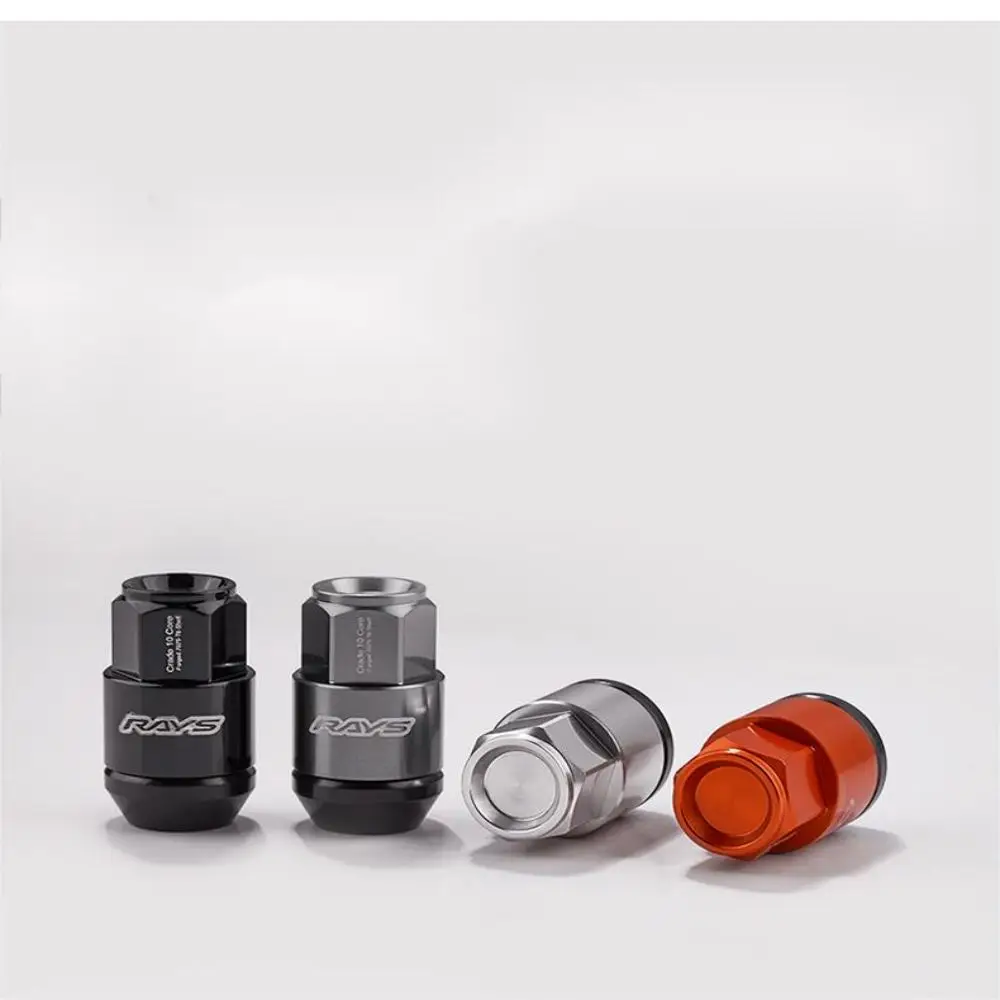 Aluminum And Iron Exterior PartsJdm Accessories Rays Car Wheel Racing Lug Nuts Hub Screw M12*1.5/1.25 M14*1.5 20Pcs Wheel caps