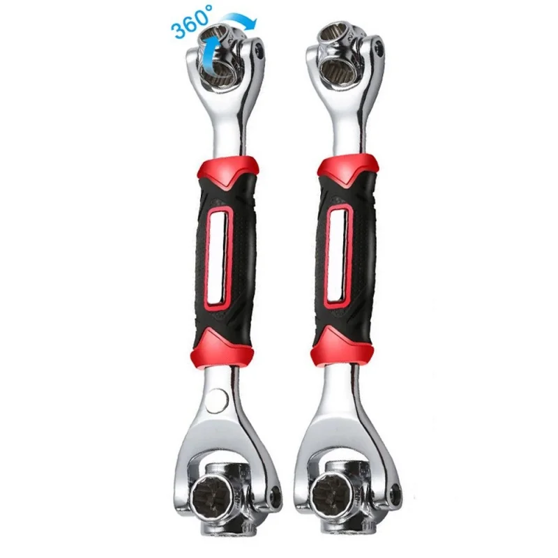 Imagem -02 - Chave Universal Multi-ferramenta 52 em a 19 mm Soquete de Trabalho Parafusos Ranhuras Rotação das Mangas Ferramentas Manuais 360 ° Chave Tigre 1pc