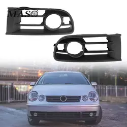 Left Right Car Front Bumper Fog Light Lamp Grille Cover for VW Polo Typ 9N 2002 2003 2004 2005 6Q0853666