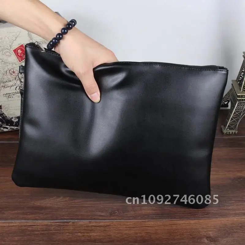

Large capacity clutch bag casual clutch a4 data bag leather simple file clutch pu bag men's bag