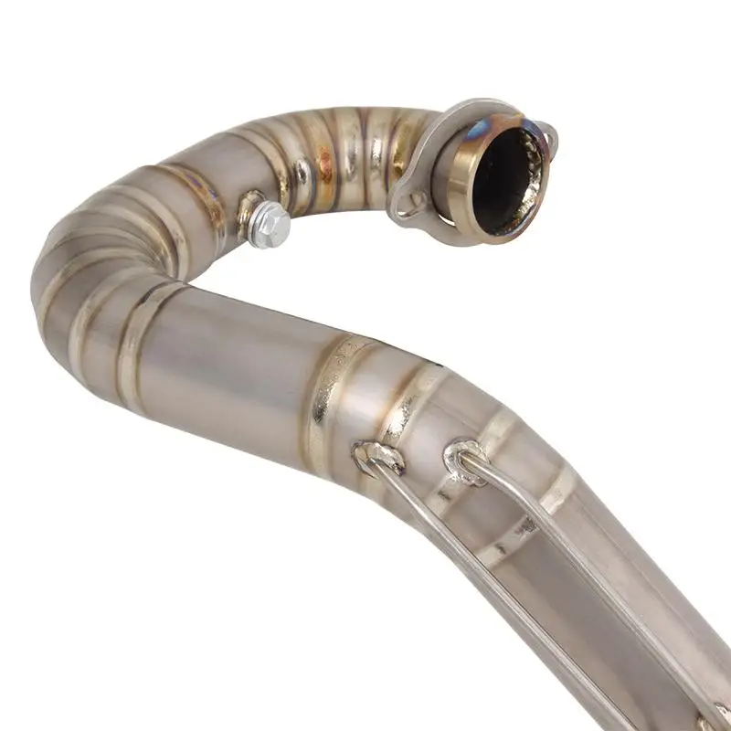 Motorcycle Exhaust Muffler Header Pipe Titanium Alloy Front Link Tube Modified Slip On For Duke 690 Enduro R 690 SMC R 2019-2024