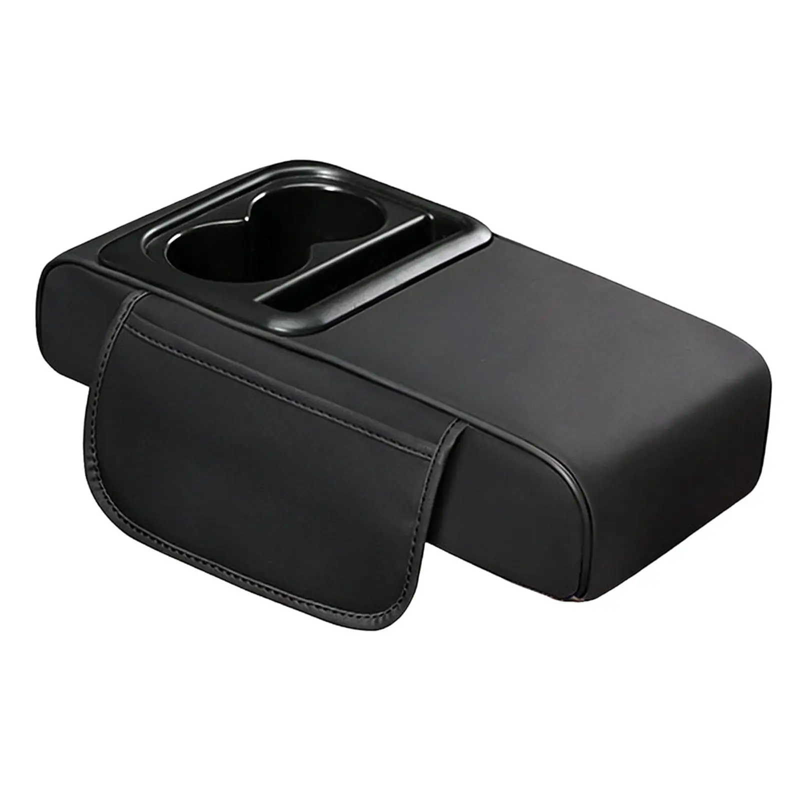 

Car Armrest Cushion Auto Armrest Box Cover Arm Rest Storage Box Multipurpose Easy to Install with Cup Holder Tissue Box Slot