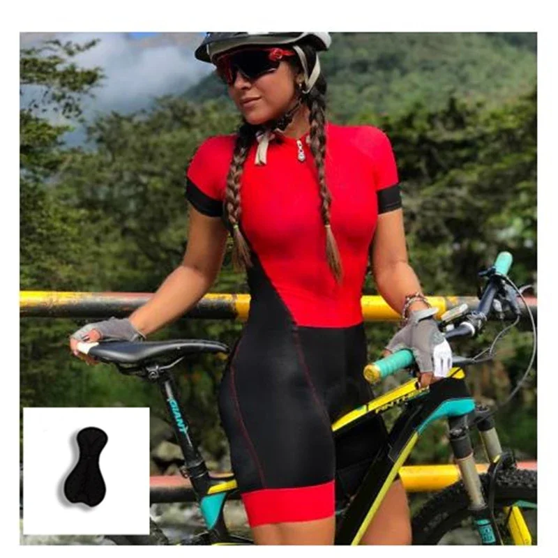 2024 Factory custom-tailor Women Breathable cycling jersey Suit, Women's printing bike clothing shirts tight Triathlon Jumpsuit