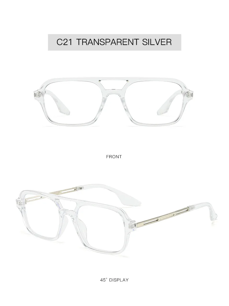 Vintage quadratische Sonnenbrille für Damen und Herren, rechteckige Sonnenbrille, ovale Sonnenbrille für Damen und Herren – Detail 26