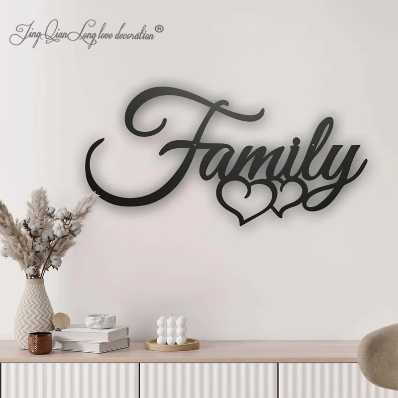 

Изготовленный на заказ семейный деревянный настенный художественный знак Семейный настенный деревянный знак с именем