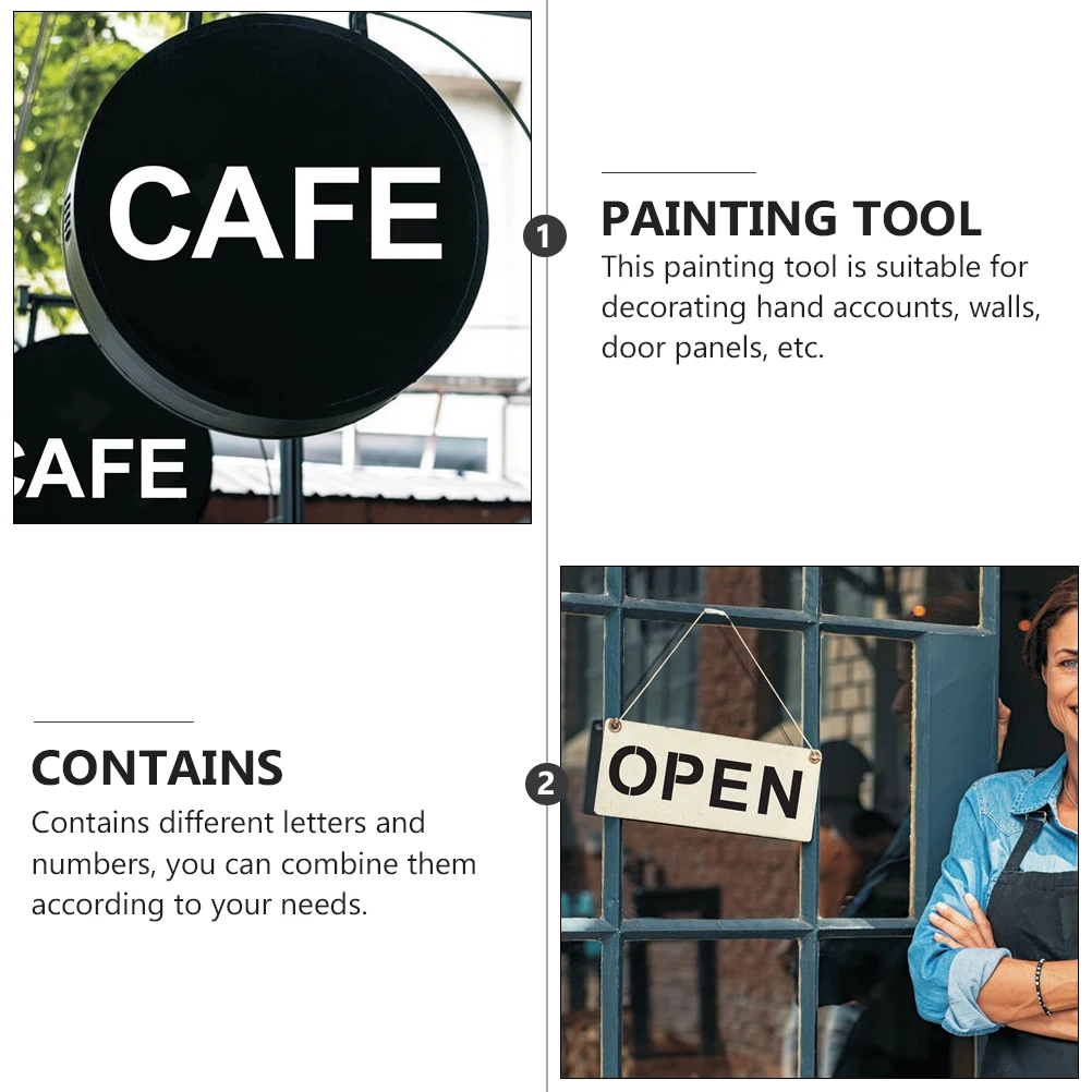 

Painting Template Lettering Stencils Number and Large Letters Reusable Alphabet