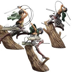 29cm ARTFX J Attack on Titan Anime Figure Mikasa Ackerman Action Figure Shingeki no Kyojin Levi Ackerman Figurine Model Doll Toy