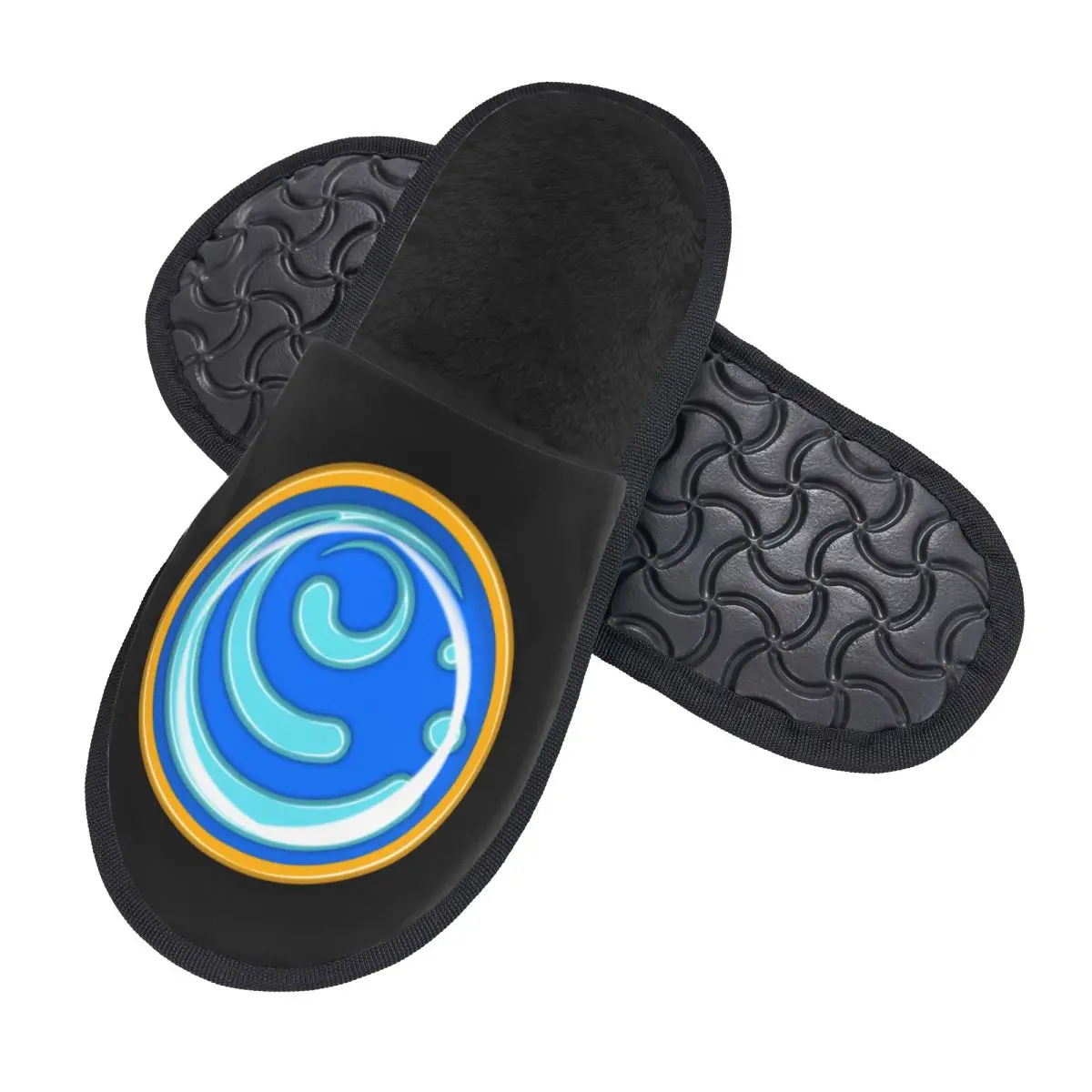 Custom Genshin Impact Hydro Vision Guest Slippers for Hotel Women Anime Game House Slipper