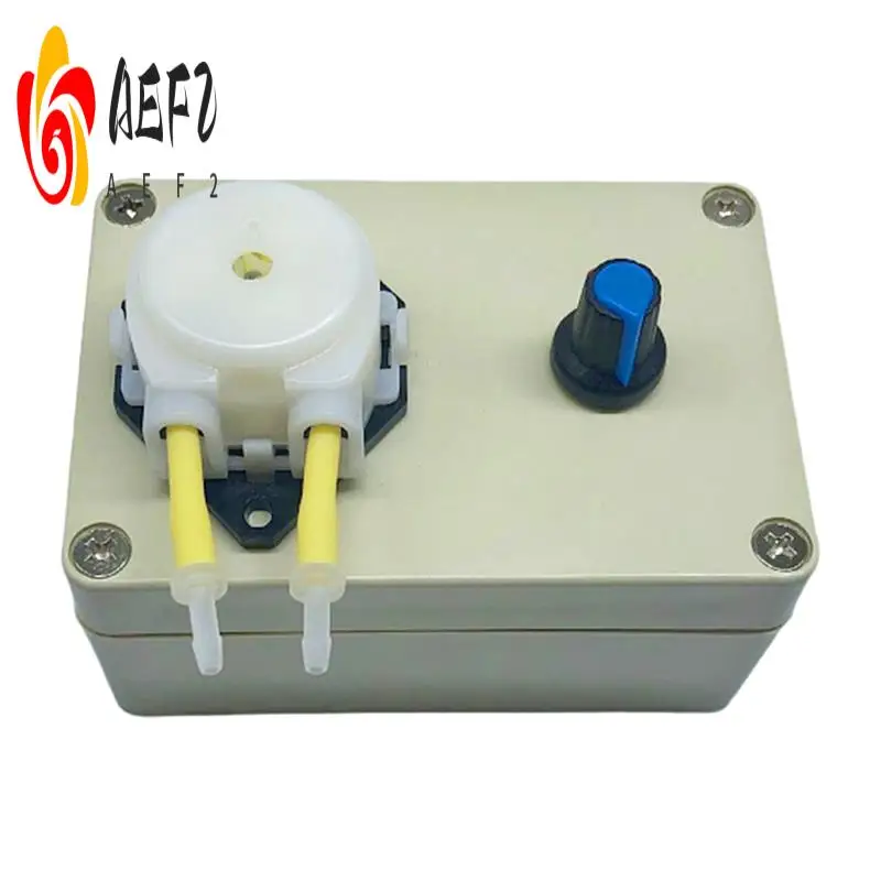 

AEF2-Peristaltic Pump Head AB21 Electric 12V/24V Silicone Tube Adjustable Speed Titration Pump Metering Pump With US Plug Replac