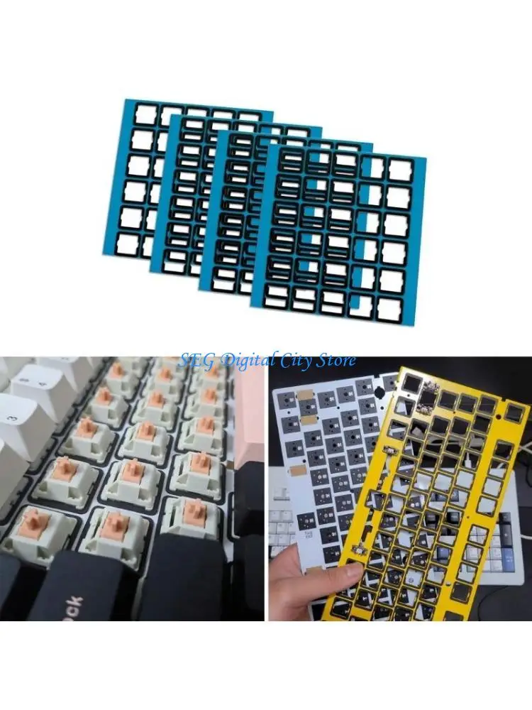 

U75B Mechanical Positioning Plate Switches Pad Stickers for Keyboards Switches, EVA PEs PORON Switches Gaskets Muffler Pad