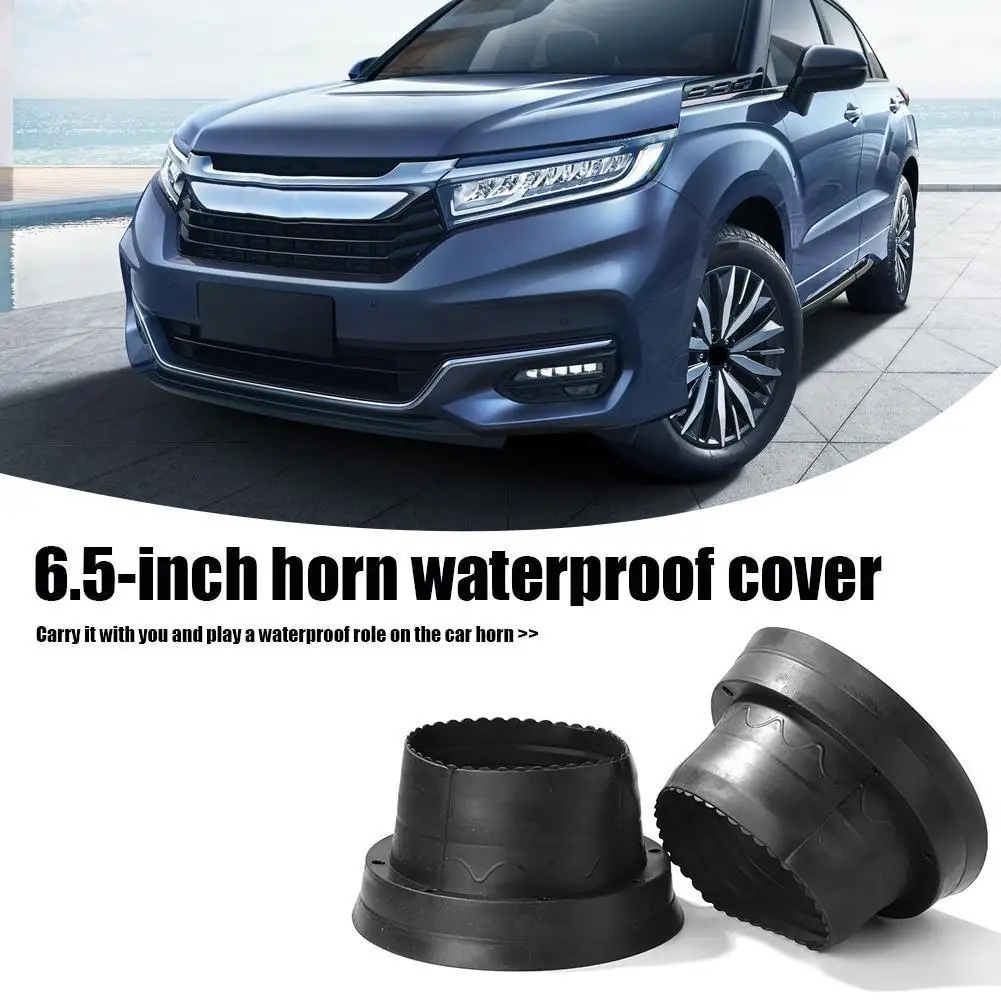 2pcs 6.5 inch Car Speaker Waterproof Cover Audio Refit Speaker Soft Cover Foldable Auto Horn Spacer Speaker Shockproof Universal view 3