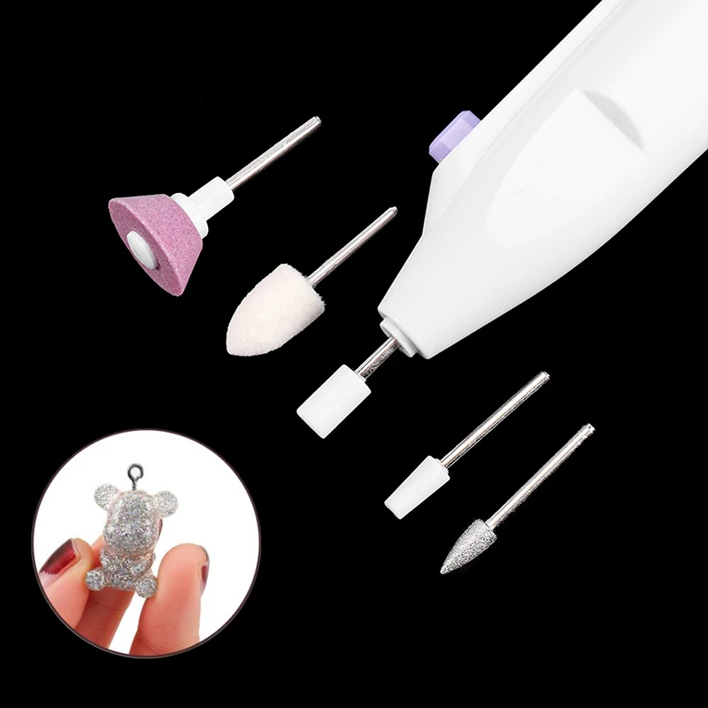 New 1 Set Drill Equipments with 5 Drill Screw Epoxy Resin Jewelry Making Tools Grinding Polishing Tools For Jewelry DIY Handmade