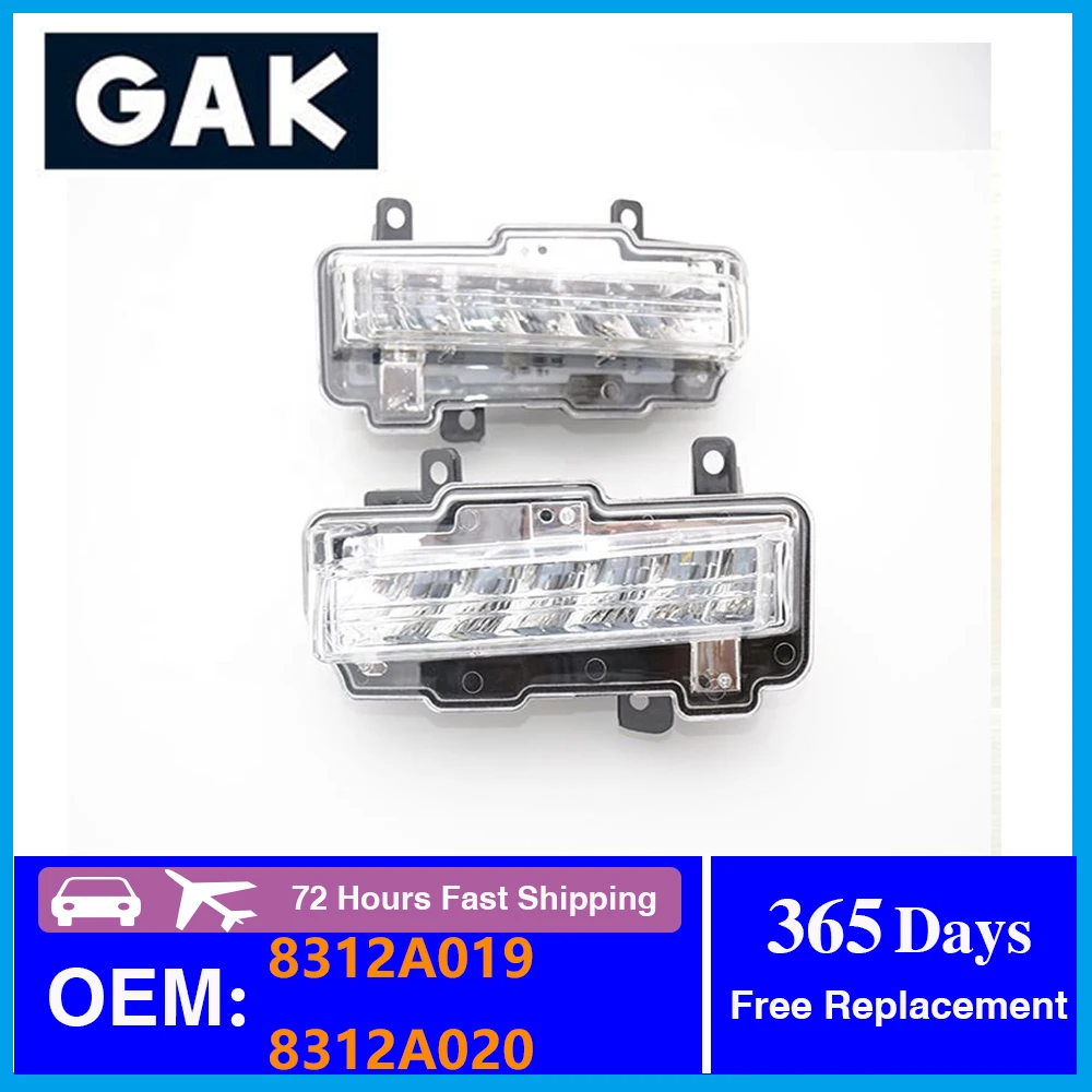 Side White LED Daytime Running Driving Light 8312A019 8312A020 for Mitsubishi Montero V98 DRL Pajero V97 V93 V95 Shogun Chrome C