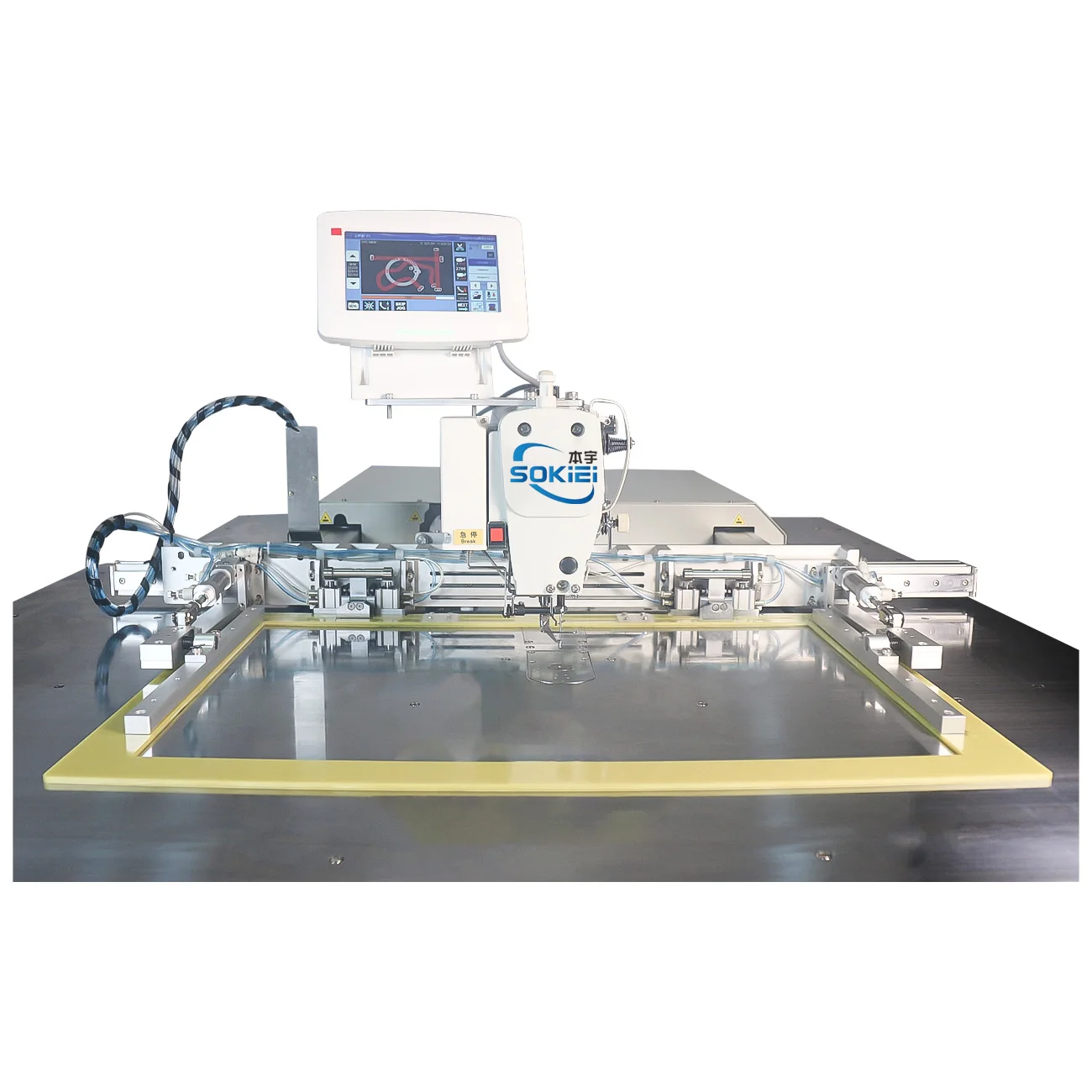 60x40cm Flat-Bed New Programmable Computerized Industrial Sewing Machine With Motor & Gear For Sofa Lockstitch High-Speed Sewing