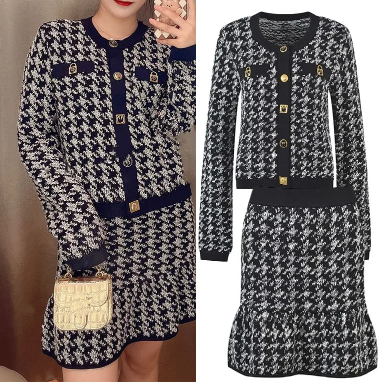 

Кардиган Ele с высокой талией, круглый свитер Ne, комплект Milan Sle Faion Spring Collection Premium Quali Student orm