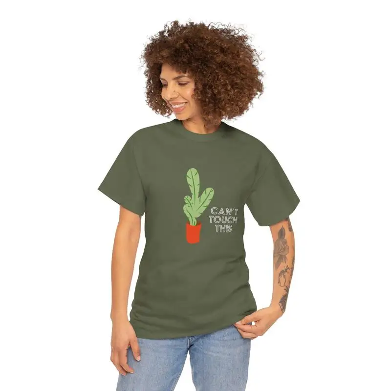 Can't Touch This Cactus Plant Pun T-Shirt