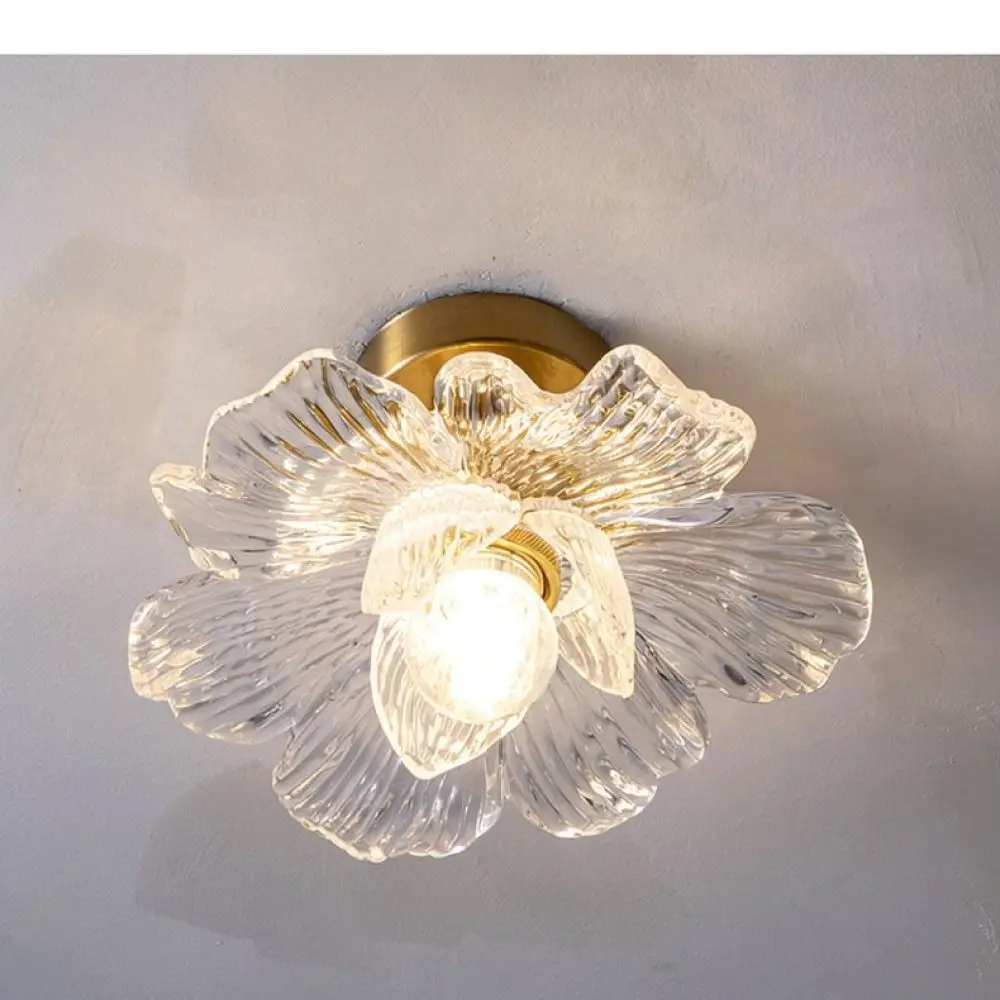 Modern Elegant Flower Ceiling Light LED Flush Mount Lamp For Hallway Porch Walkway Stairwell Closet Interior Design