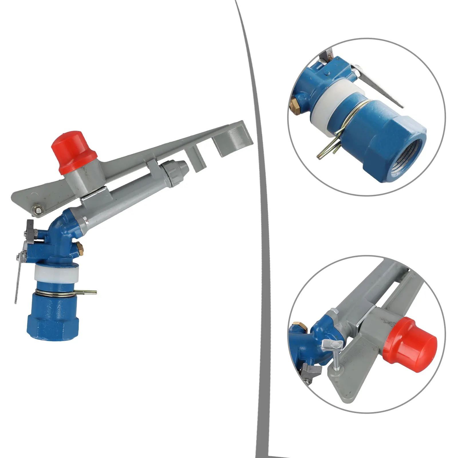 

360 Degree Adjustable Irrigation Sprinkler Device 1 Inch for Large Area Watering in Agriculture Lawns Urban Greening and Cooling