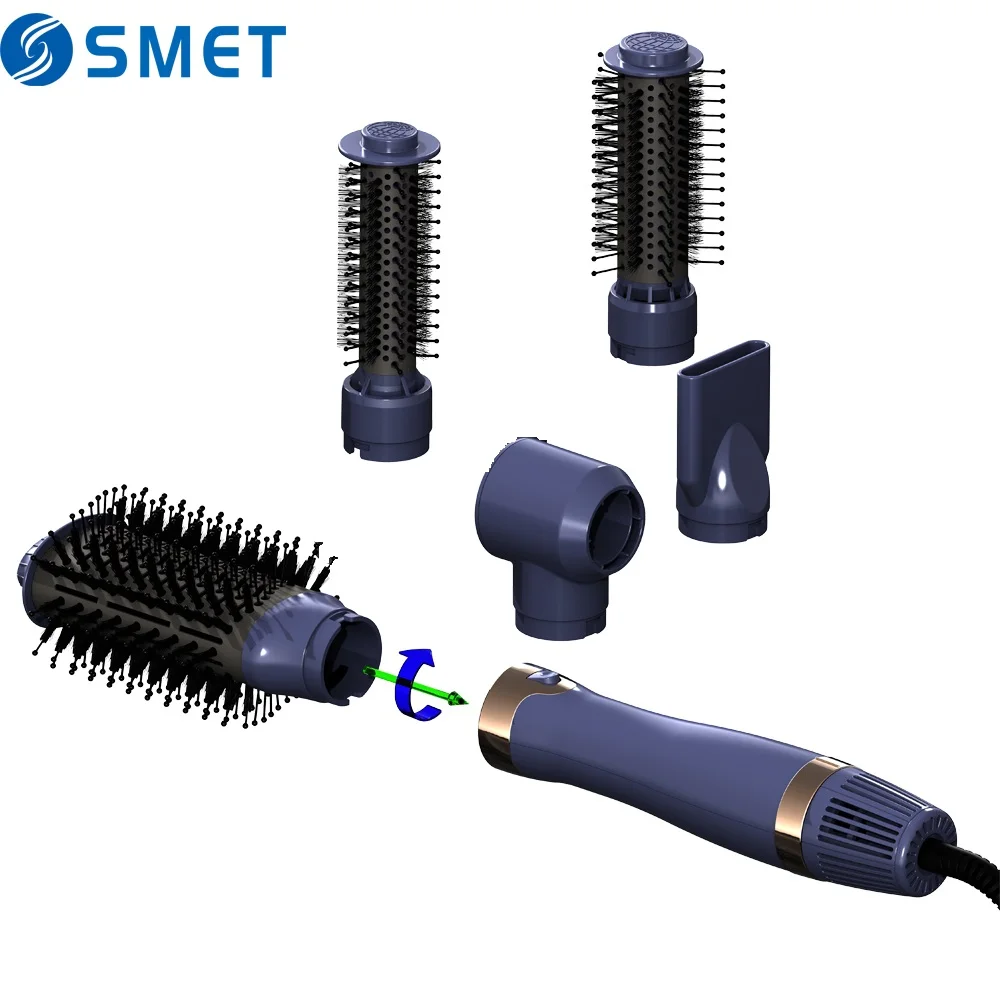 

Лидер продаж 5 в 1, многофункциональный высокоскоростной быстрый выпрямитель, щетка для горячего воздуха, щетка для стайлера и щетка для сушки, электрическая щетка для фена