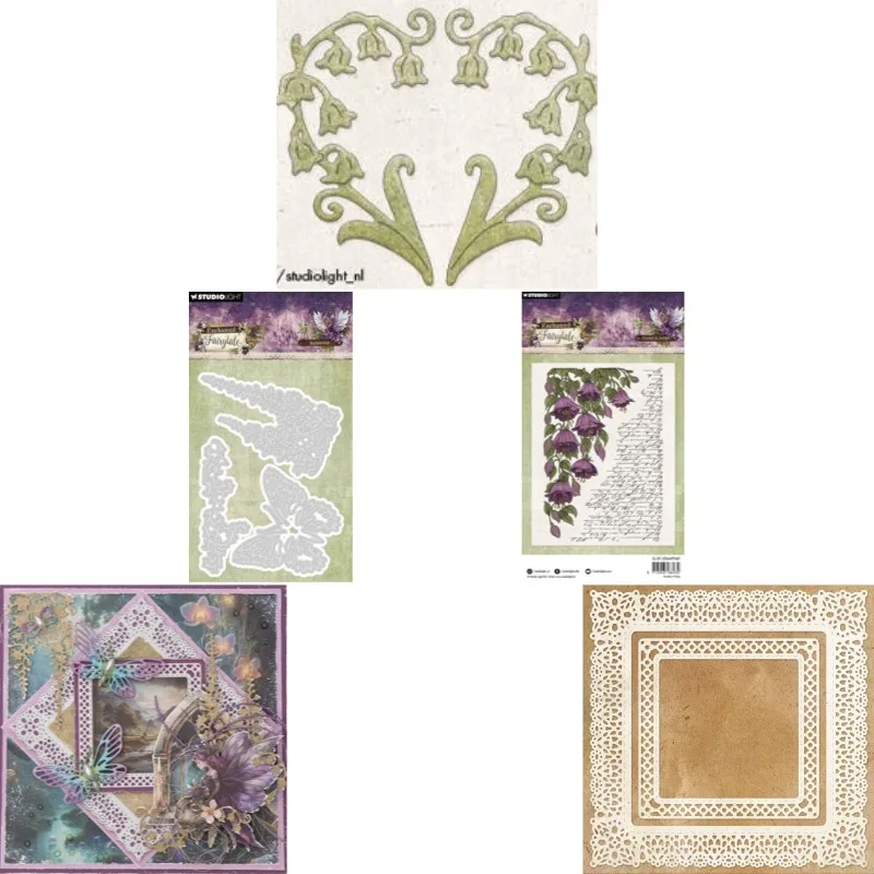 Красивая принцесса с цветами на голове: металлические вырубные ножи, штампы, трафареты, формы, полоски, листы для скрапбукинга и рукоделия 2026