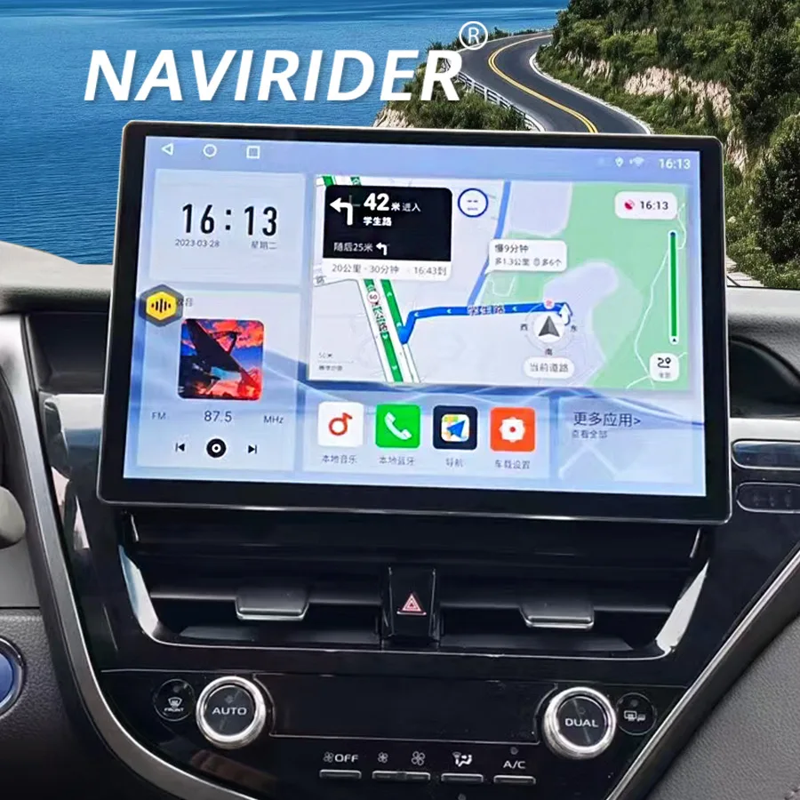 

Android 15 2K Screen 8+256G For Toyota Camry 2021-2024 Car Radio Autoradio Universal 4G 5G WIFI GPS Car Audio Multimedia Player