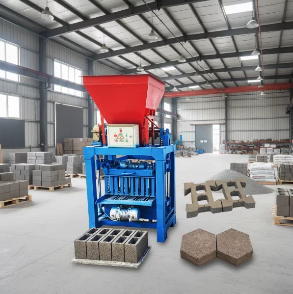 Brick Machine Mobile Concrete Block Maker Manual Hollow Solid Paver Interlock Brick Production For Construction Site Customized