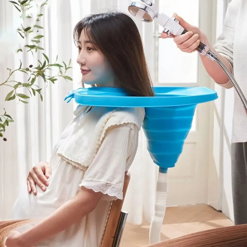 Portable Foldable Hair Washing Basin Upward-looking Convenient Hair Washing Sink Space Saving Lightweight Hair Washing Tool