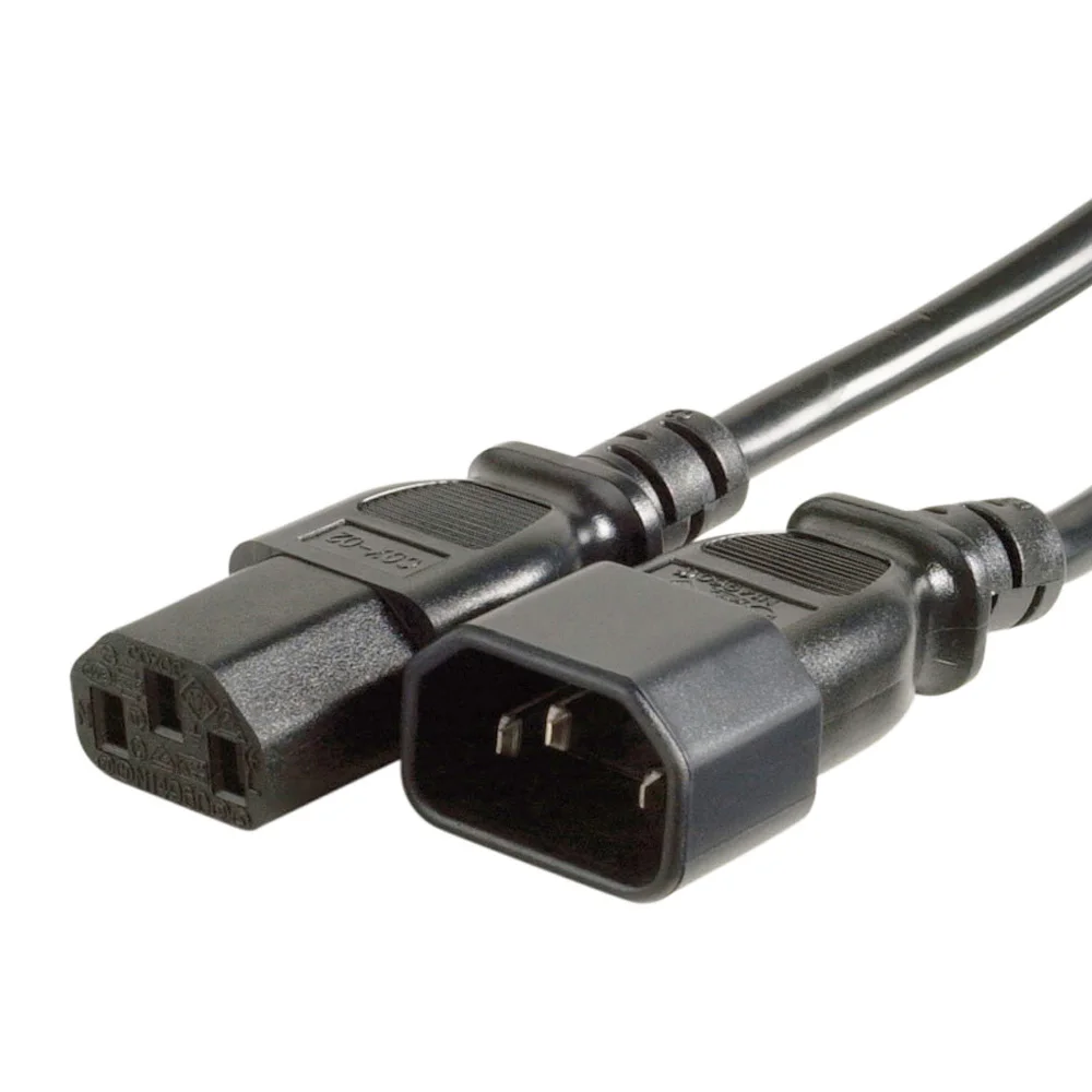 IEC C13 to C14 Power Cord 18AWG Computer Power Cable IEC320C14 TO IEC320C13 Power Extension Cable 3M,1.5M,1M,0.3M