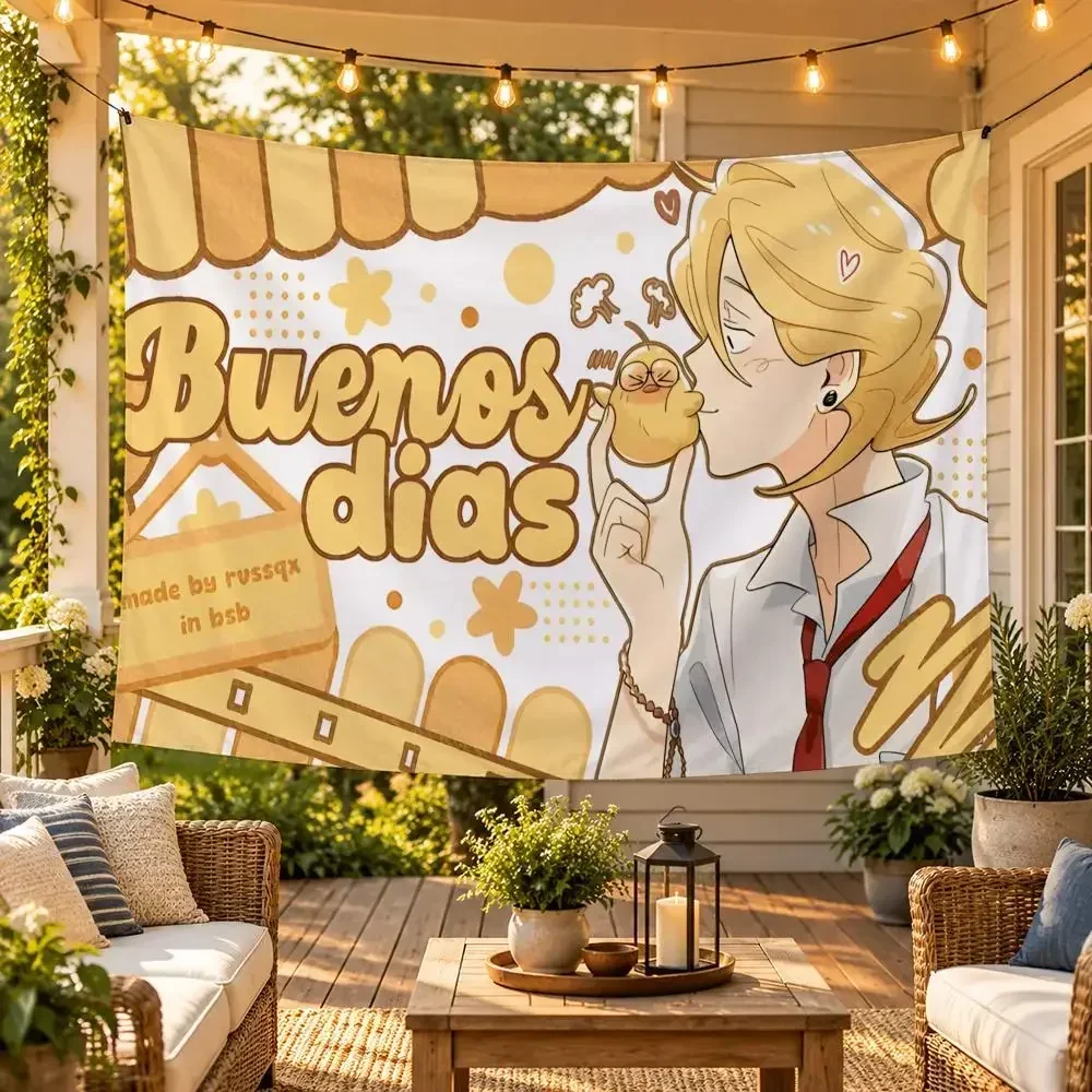 Manga MMr A's Farm Manhwa Flags Wide Fabric Wall Decor For Bedroom Dorm Gaming Room Garage Gift