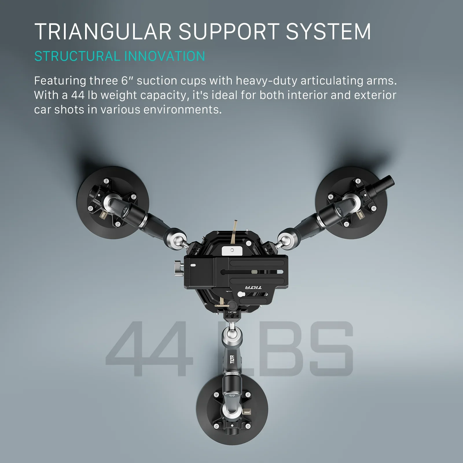 TILTA Hydra Articulating Car Mounting System with Electronic Suction Cups HDA-T11