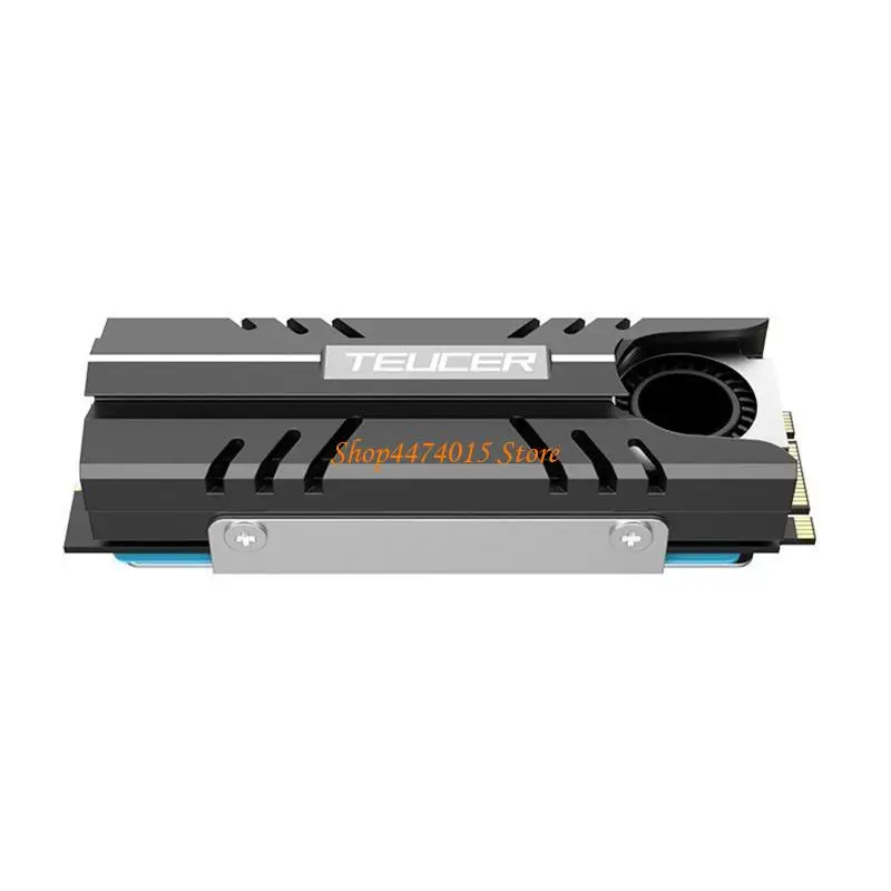 

K1AA Heat Radiator Cooling Pad Double-Sided Disk Drive Radiator Cooler Silent for PCIE NVMe NGFF 2280 SSD