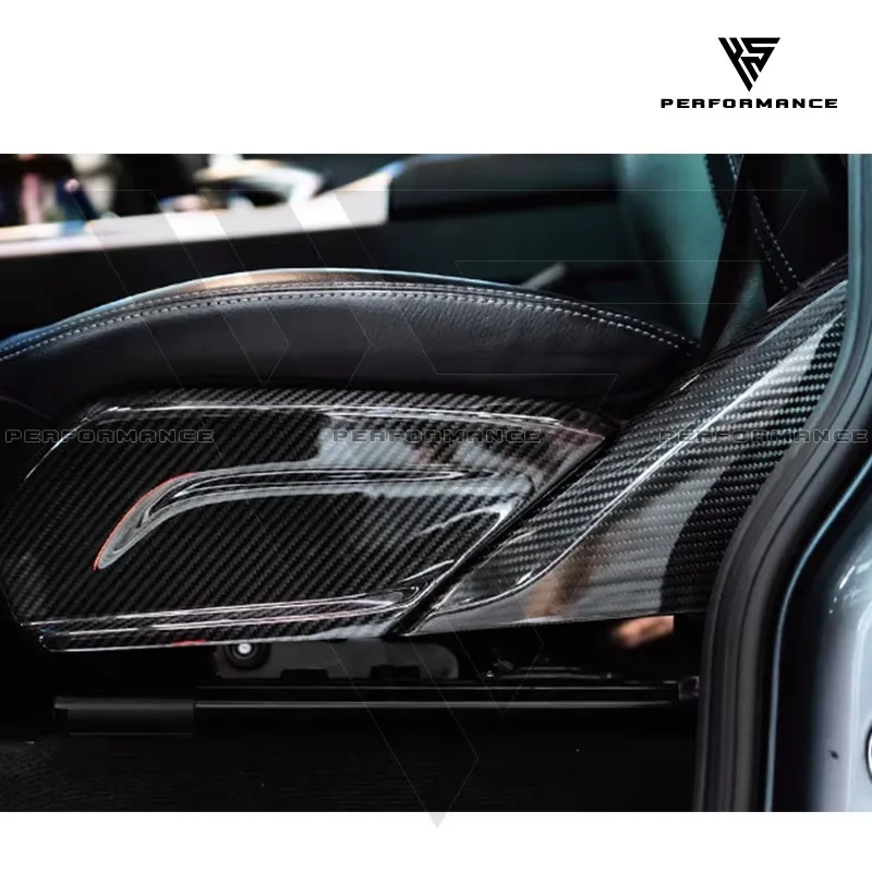 Dry Carbon Fiber Car Parts Seat Side Cover for Mercedes Benz G-Class W464 G63 G500 2019-2024 Carbon Seat Cover