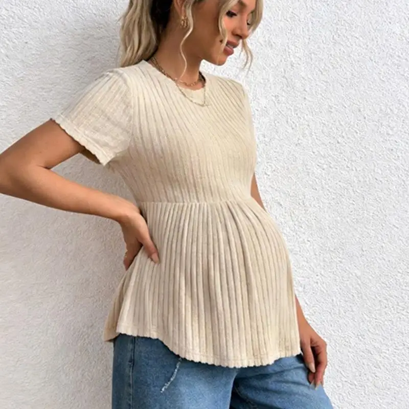 t-shirt-premaman-in-poliestere-traspirante-con-dettaglio-a-per-comfort-aderente-in-climi-caldi-per-donne-incinte-a2ub