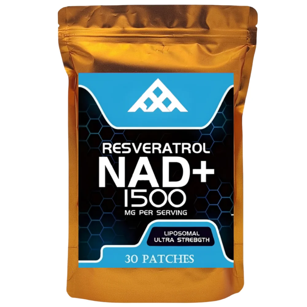 Liposomal NAD+ with Resveratrol Transdermal Patches Support Cellular Health 30 Patches