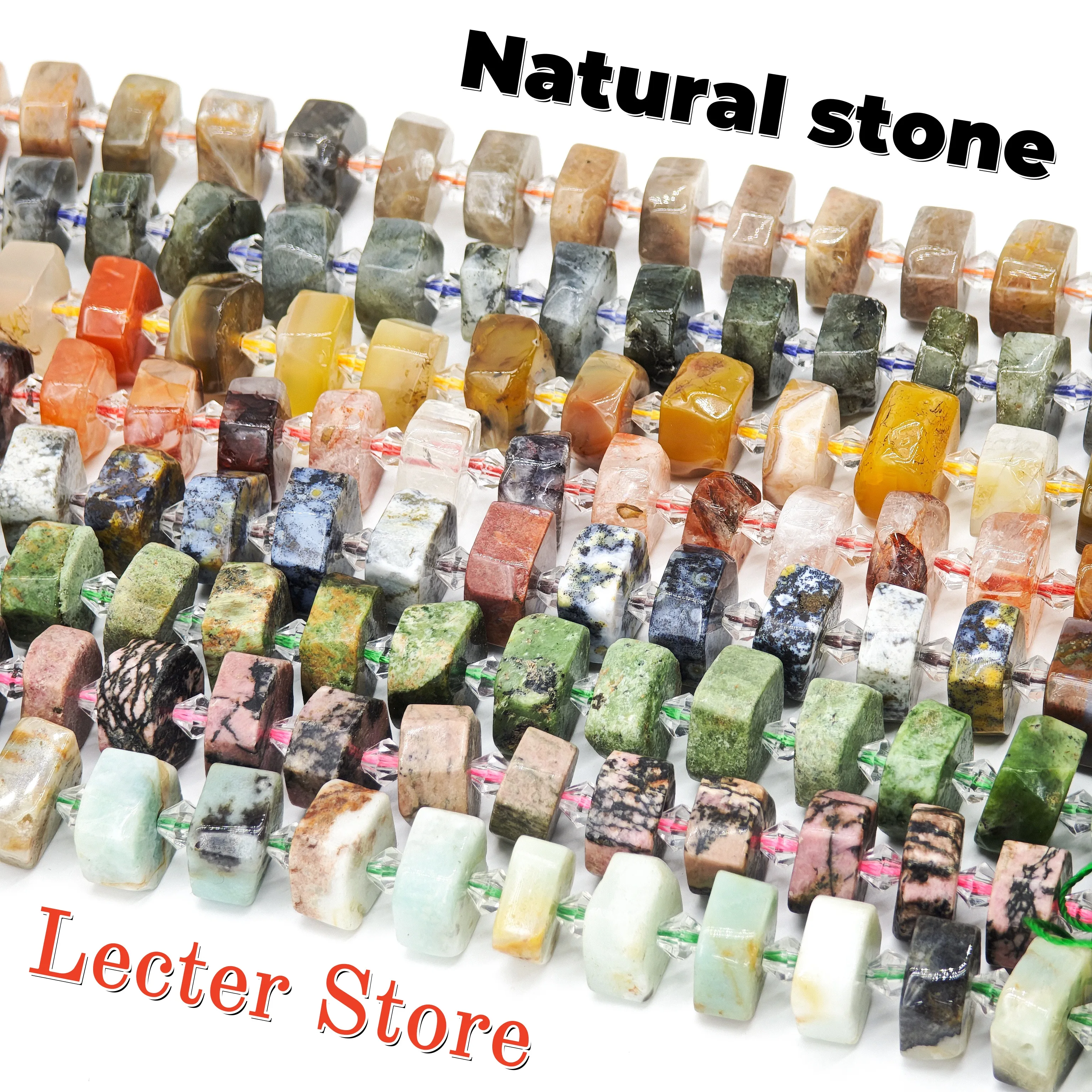 

Irregular natural yellow rutilated quartz, labradorite, blue moonstone, accessories for DIY jewelry necklaces and bracelets