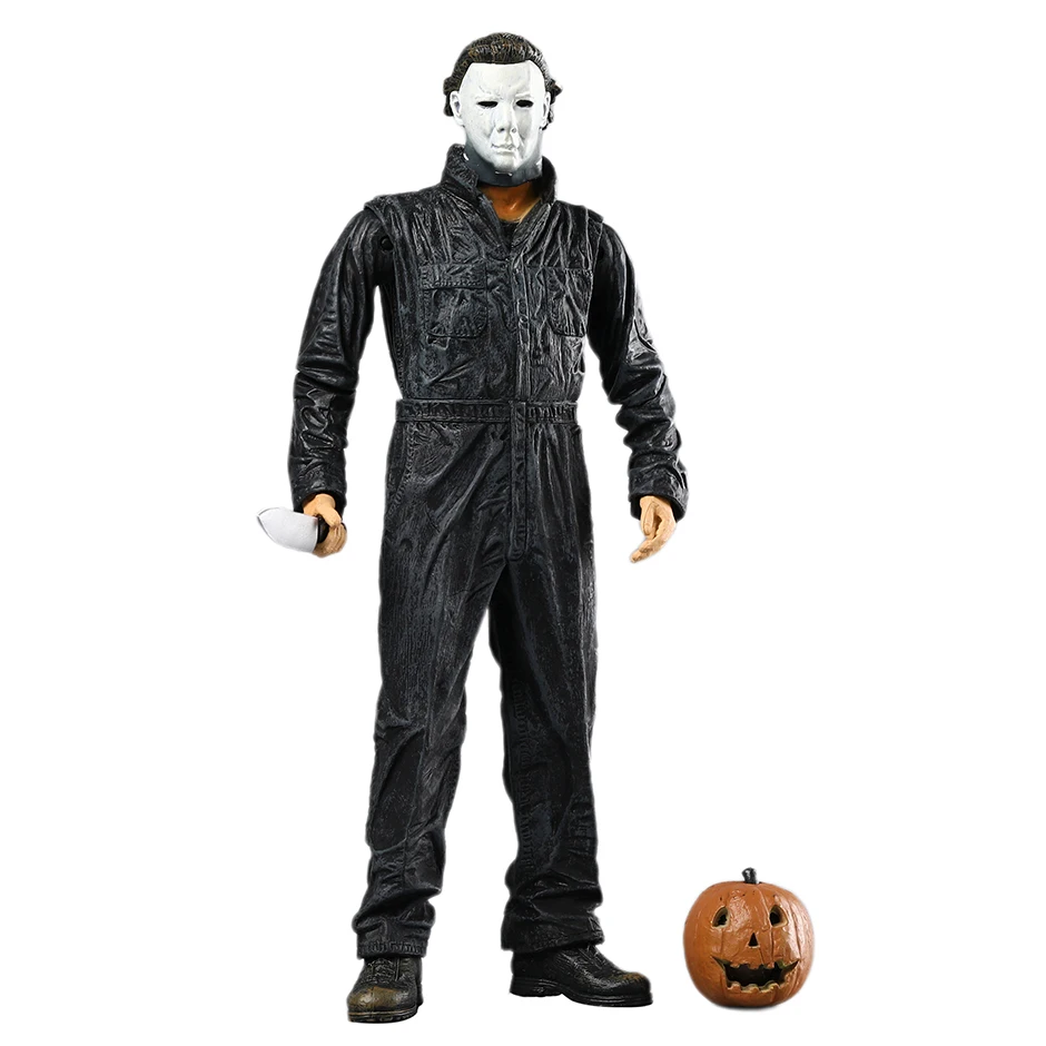 Figura de Acción Coleccionable de Michael Myers de Halloween 1978, Ropa Retro, Modelo con Articulaciones Móviles