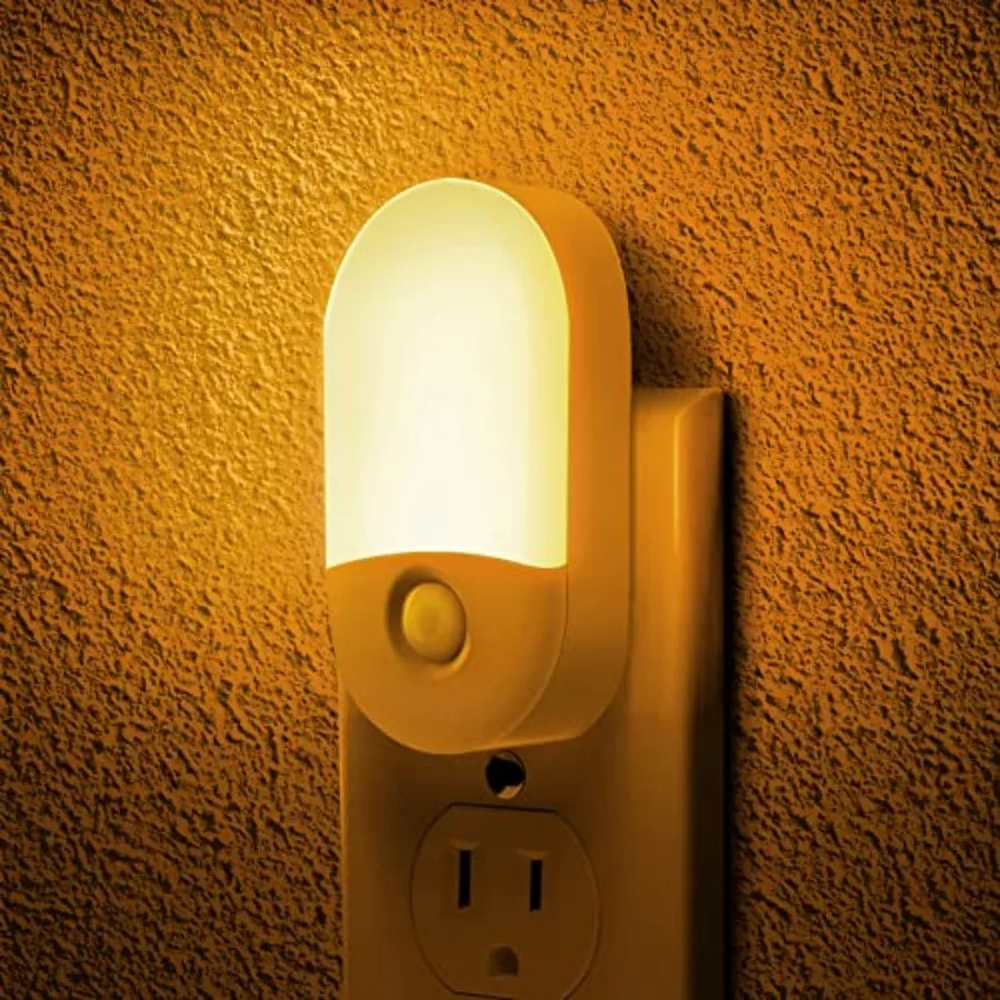 

Night Light, Night Lights Plug into Wall[2 Pack], 0.6W 2000K LED Night Light, Dusk to Dawn Sensor, 30/60LM Adjustable Brightnes
