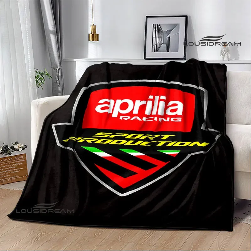 Aprilia Motorcycle Logo Print Blanket for Kids Warm Soft Comfortable Blanket Home Travel Blanket Birthday Gift