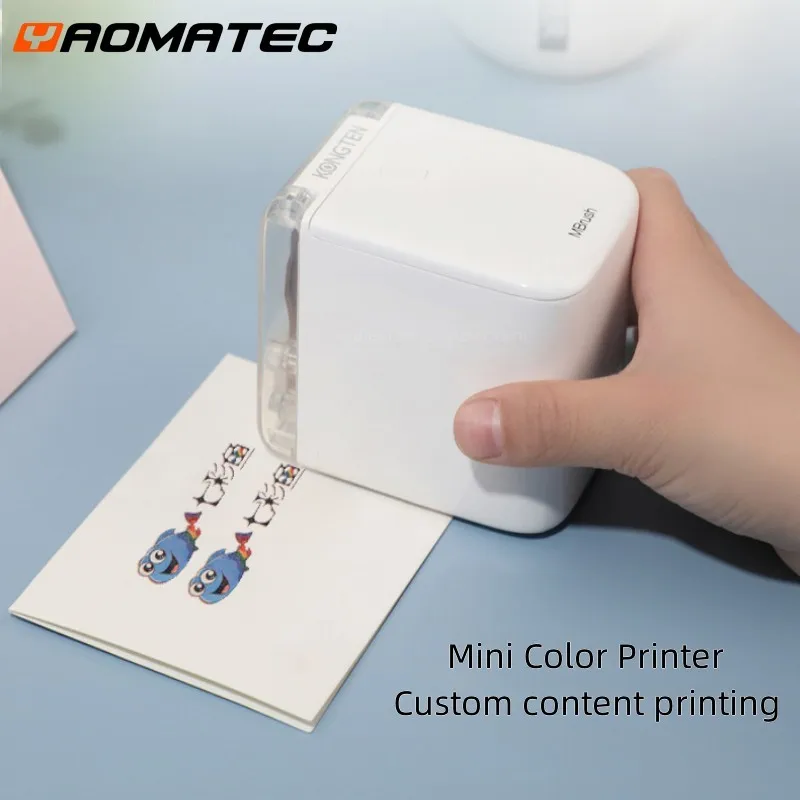 

Yaomatec Mini Handheld Bluetooth Mobile Color Portable Wifi Printers Handheld Inkjet Ink Cartridge Tattoo Logo Printer