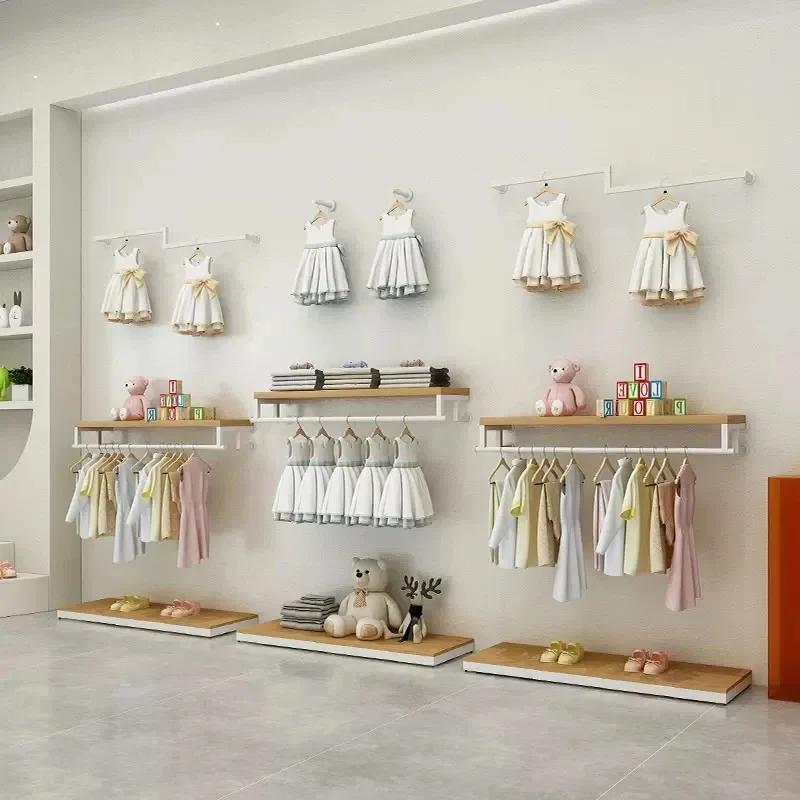

Customize.Children Clothing Display Furniture Clothing Display Racks Stand and Tables Retail Garment Store Boutique Decora