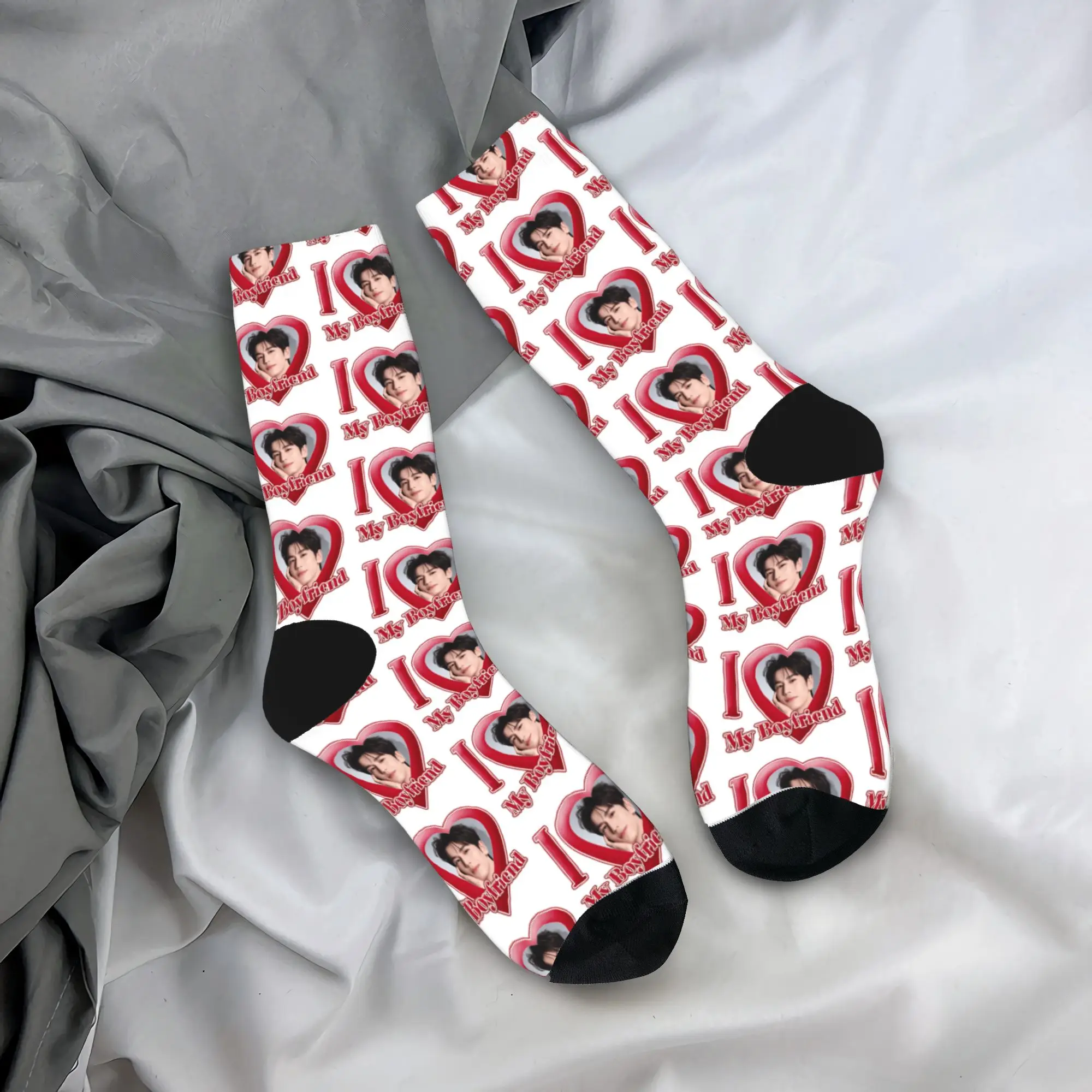 

Pursuit of Jade Zhu Yu Stockings Unisex Men love my boyfriend Socks High Quality Fashion Socks Graphic Socks Birthday Present