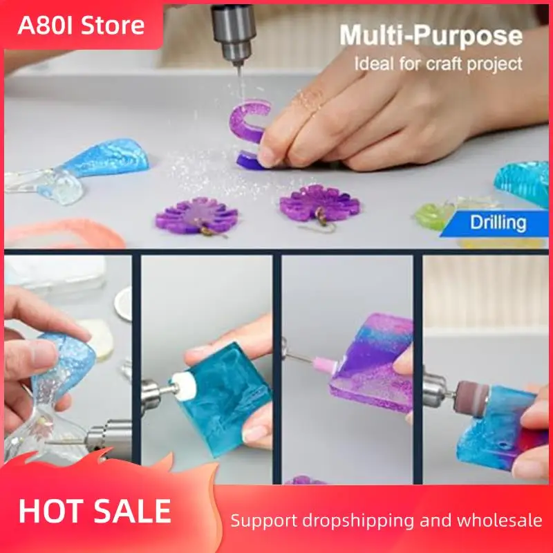 

A80I Electric Resin Polishing Kit,Resin Drill With 110 Accessories, Rotary Tool For Resin Casting Molds,For Carving US Plug Dura