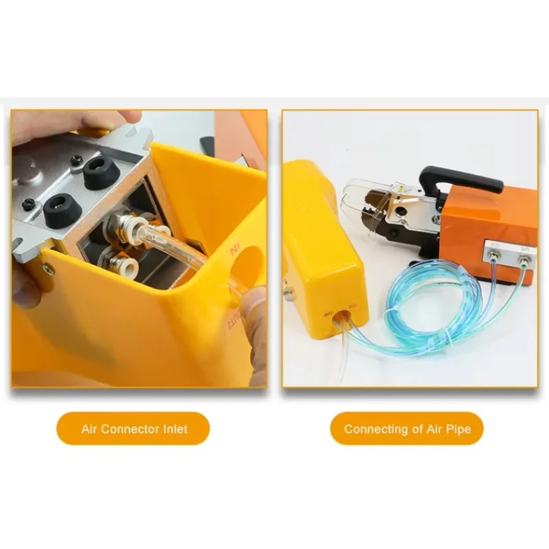 AM-10 Pneumatic Terminal Crimping Machine Portable Semi Automatic With Multiple Die Sets For Wire Cable